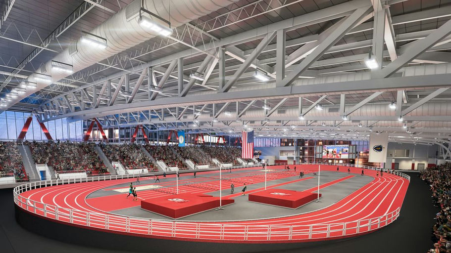an indoor track